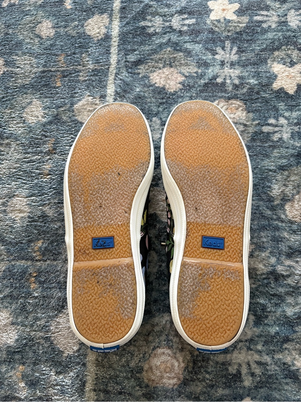 Keds x Rifle Paper Co. Botanical Champion Sneakers Black Motif Size 8 - Picture 7 of 8